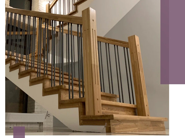 Реставрация деревянных и металлических лестниц в Железногорске