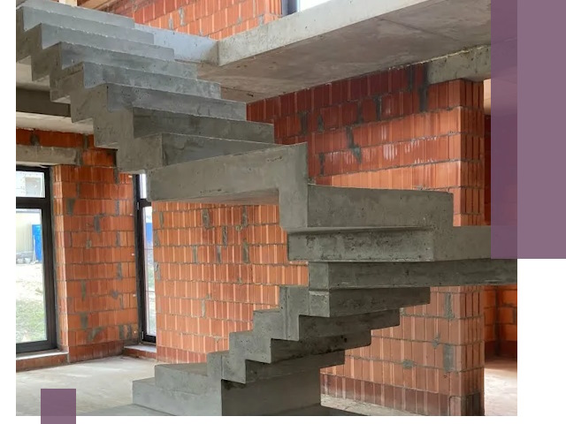 Изготовление бетонных лестниц под ключ в Железногорске