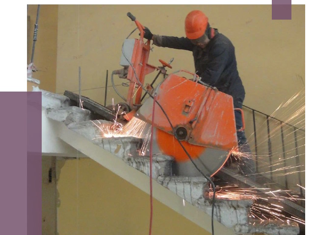 Демонтаж бетонных лестниц в Железногорске от 4599 руб. за м2 | ПРОЛЁТ-Жлк