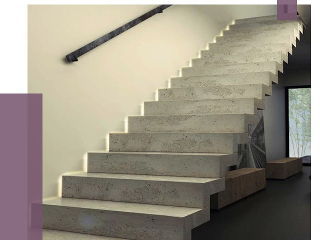 Облицовка бетонных лестниц в Железногорске от 4599 руб/м2 
