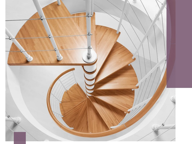 Изготовление винтовых лестниц под ключ в Железногорске