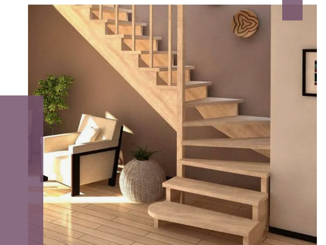 Изготовление Г-образных лестниц в Железногорске от 18909 руб. 