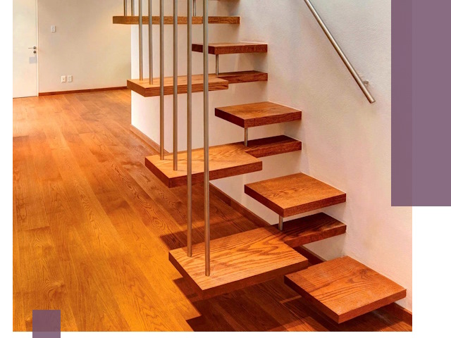 Лестницы «гусиный шаг» на заказ в Железногорске для узких пространств