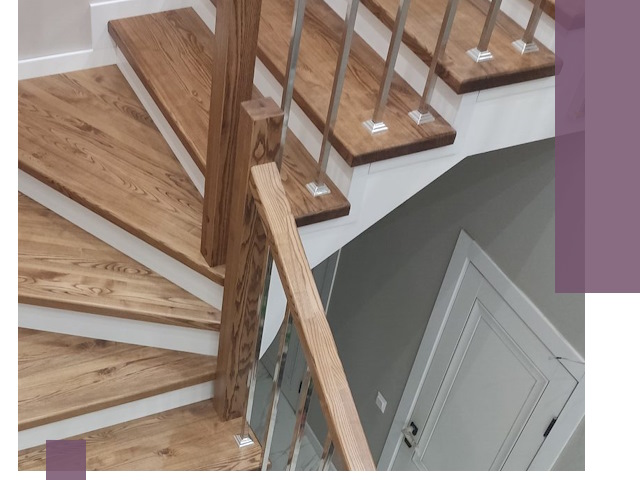 Обшивка металлических лестниц под ключ в Железногорске