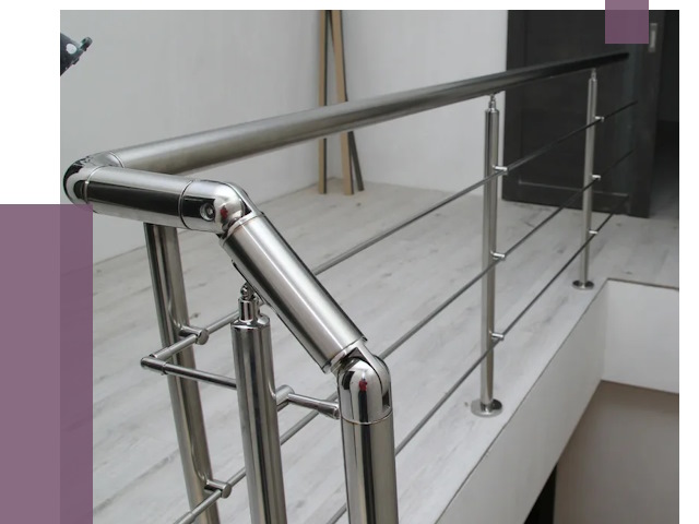 Перила из нержавеющей стали в Железногорске от 8994 руб. под ключ | ПРОЛЁТ-Жлк