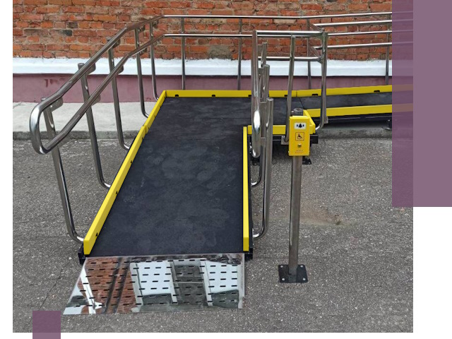 Изготовление наклонных пандусов для инвалидов в Железногорске