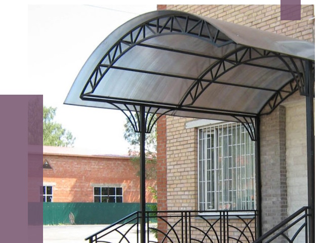 Металлические навесы и козырьки в Железногорске от 12776 руб.