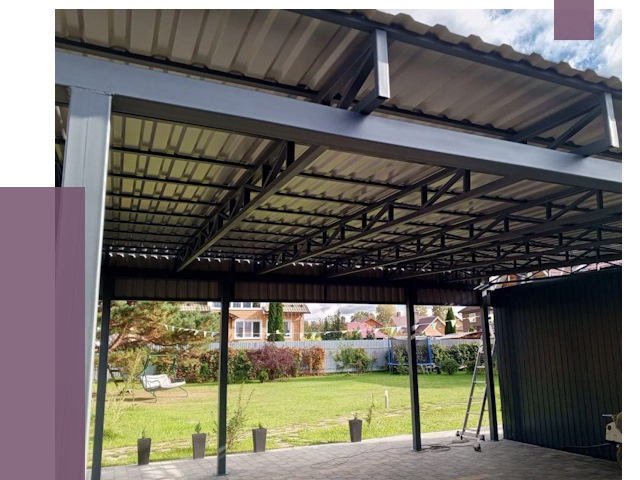 Монтаж навесов в Железногорске от 7359 руб. — установка навеса | ПРОЛЁТ-Жлк