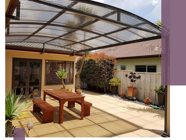 Навесы во двор под ключ в Железногорске — изготовление и монтаж