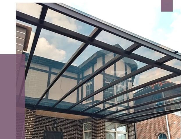 Навесы из поликарбоната в Железногорске от 8606 руб. под ключ — ПРОЛЁТ-Жлк