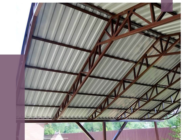 Навесы из профнастила в Железногорске от 7359 руб. | ПРОЛЁТ-Жлк