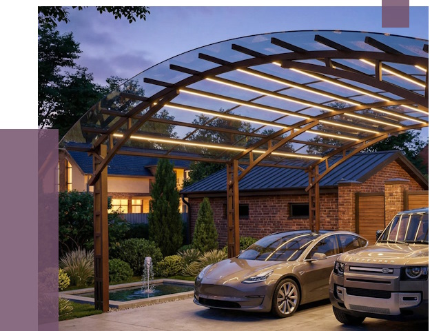 Металлические навесы в Железногорске от 12674 руб. под ключ — ПРОЛЁТ-Жлк