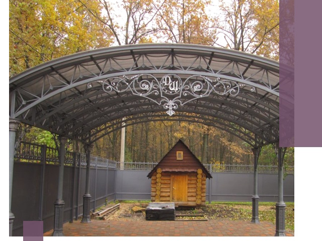 Кованые навесы премиум-класса под заказ в Железногорске