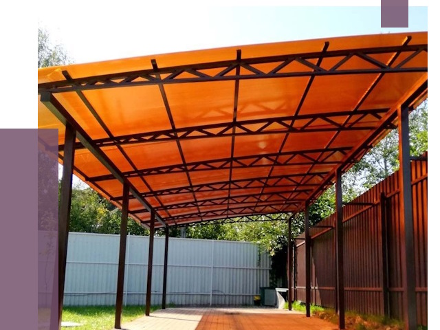 Односкатные навесы под ключ в Железногорске от 13134 руб. 