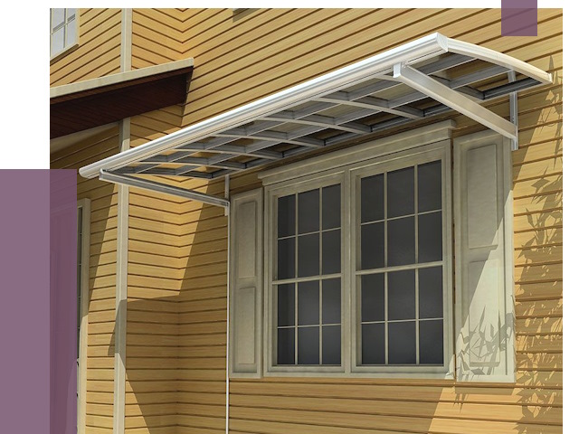 Козырьки над окнами в Железногорске от 7615 руб. — монтаж, покупки | ПРОЛЁТ-Жлк