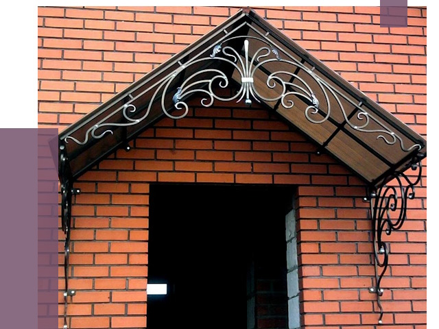 Металлические козырьки в Железногорске от 10681 руб. 