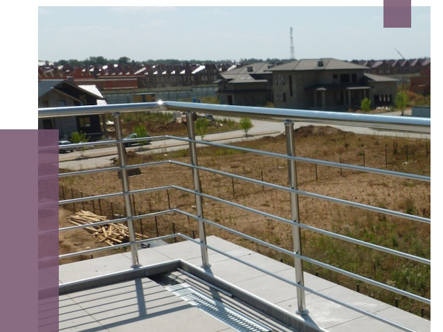 Парапеты из нержавеющей стали в Железногорске от 7972 руб. за м² | ПРОЛЁТ-Жлк