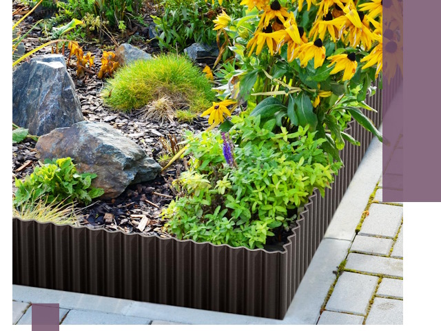 Металлические бордюры для клумб в Железногорске — производство и монтаж