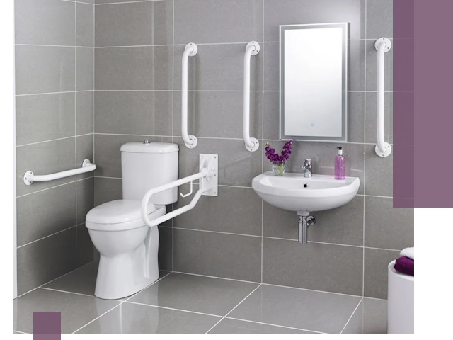 Поручни для санузлов в Железногорске: установка, ремонт и монтаж